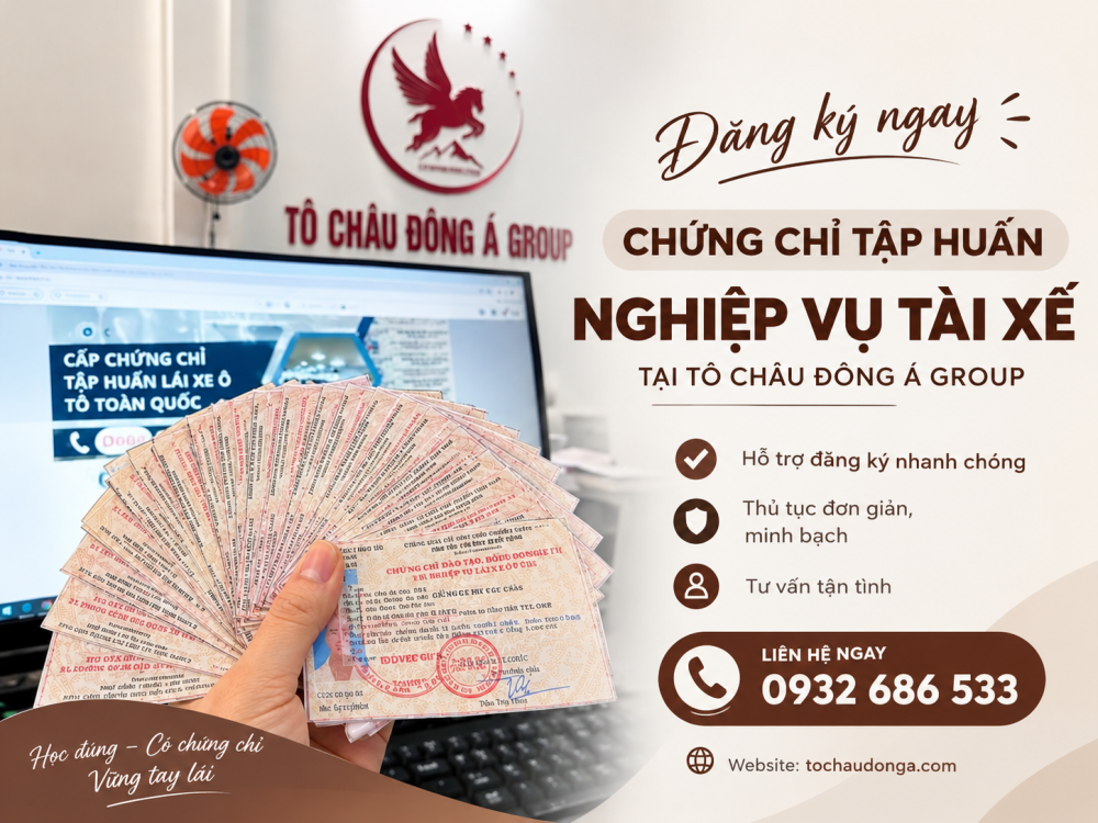 LÀM THẺ TẬP HUẤN NGHIỆP VỤ LÁI XE NHANH TẠI CẦN THƠ